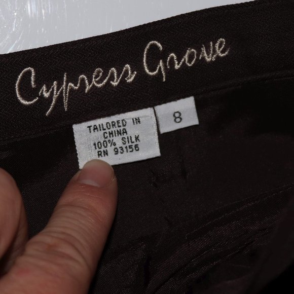 Cypress Groove Silk Pleated Pants w28x26 Inseam - Picture 6 of 10